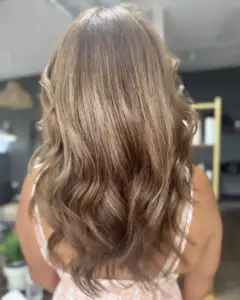 Dimensional bronde balayage at Studio 303 in Englewood, CO